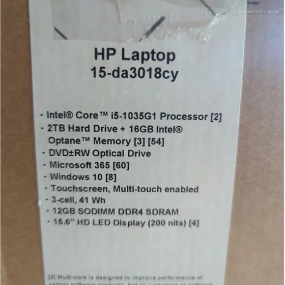 HP 15-DY2172WM 15.6 (512GB SSD, Intel Core i7-1165G7, 2.80GHz, 8GB RAM) Laptop